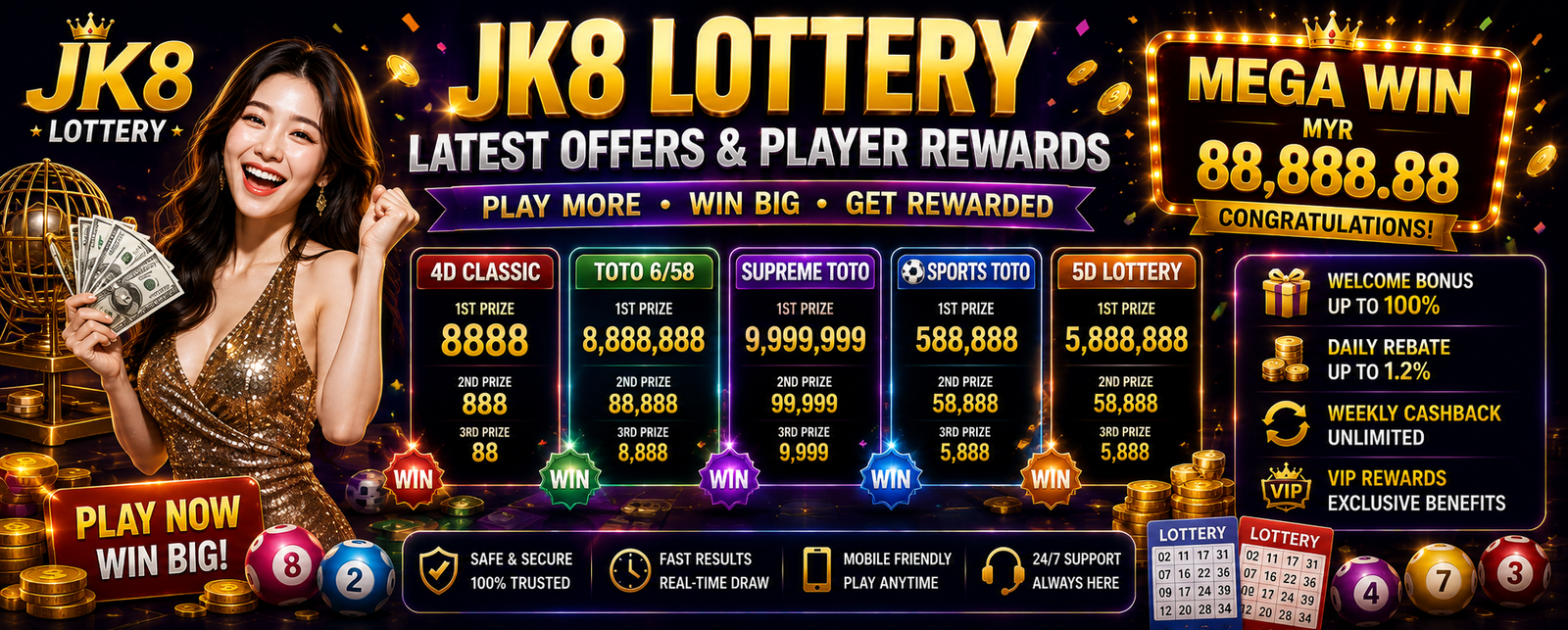 JK8 Lottery – Results, Games & Player Guide