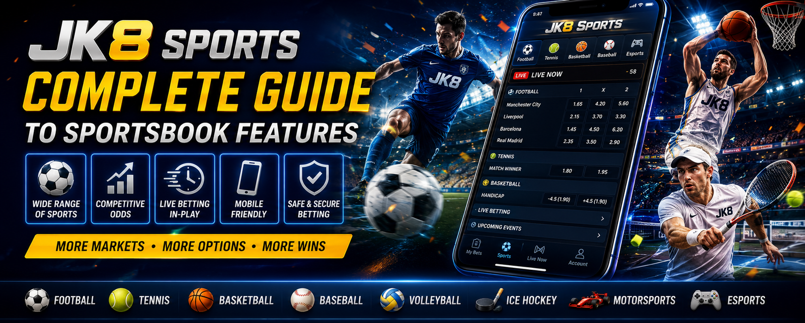 JK8 Sports – Complete Guide to Sportsbook Features